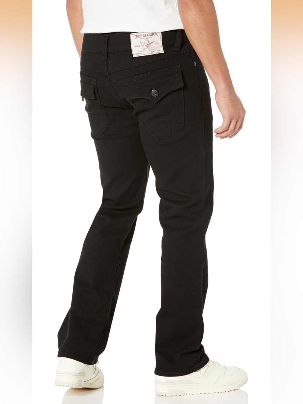 New True Religion 32x30 Mens Ricky Straight Leg Jean with Back Flap Pocket